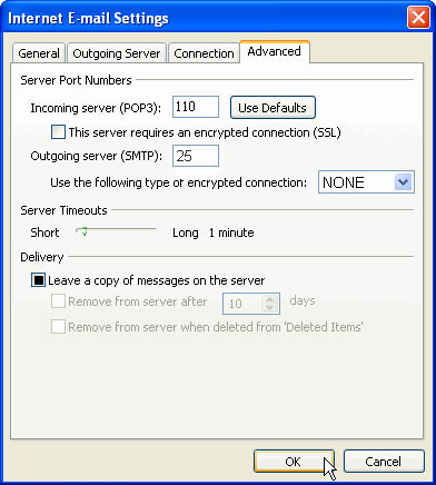 Advanced Server Settings Advanced Server Settings