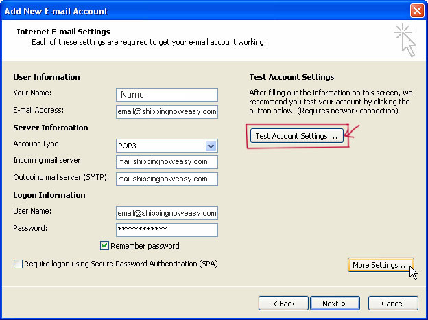 Advanced Server Settings Advanced Server Settings